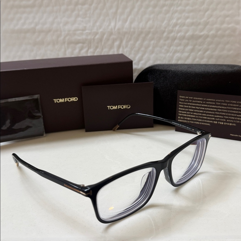Tom Ford TF5846-D-B Black Frames - Full Set